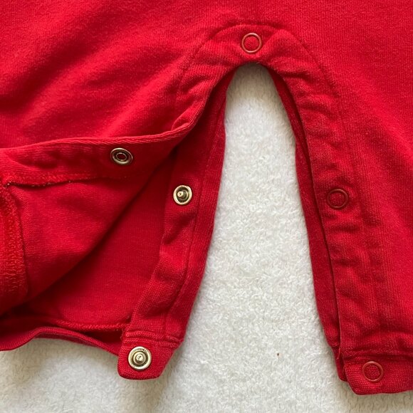 Carter’s Classic Red Baby Romper 6-9M | Sleeveless Bear & Truck Embroidery VGUC - Picture 11 of 15